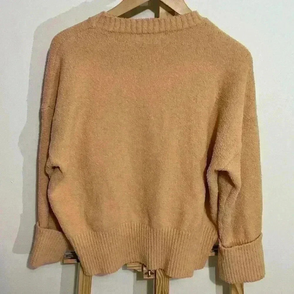 Anrabess Women’s Crewneck Long Sleeve Fuzzy Knit Chunky Sweater Warm Pullover To - Picture 5 of 7